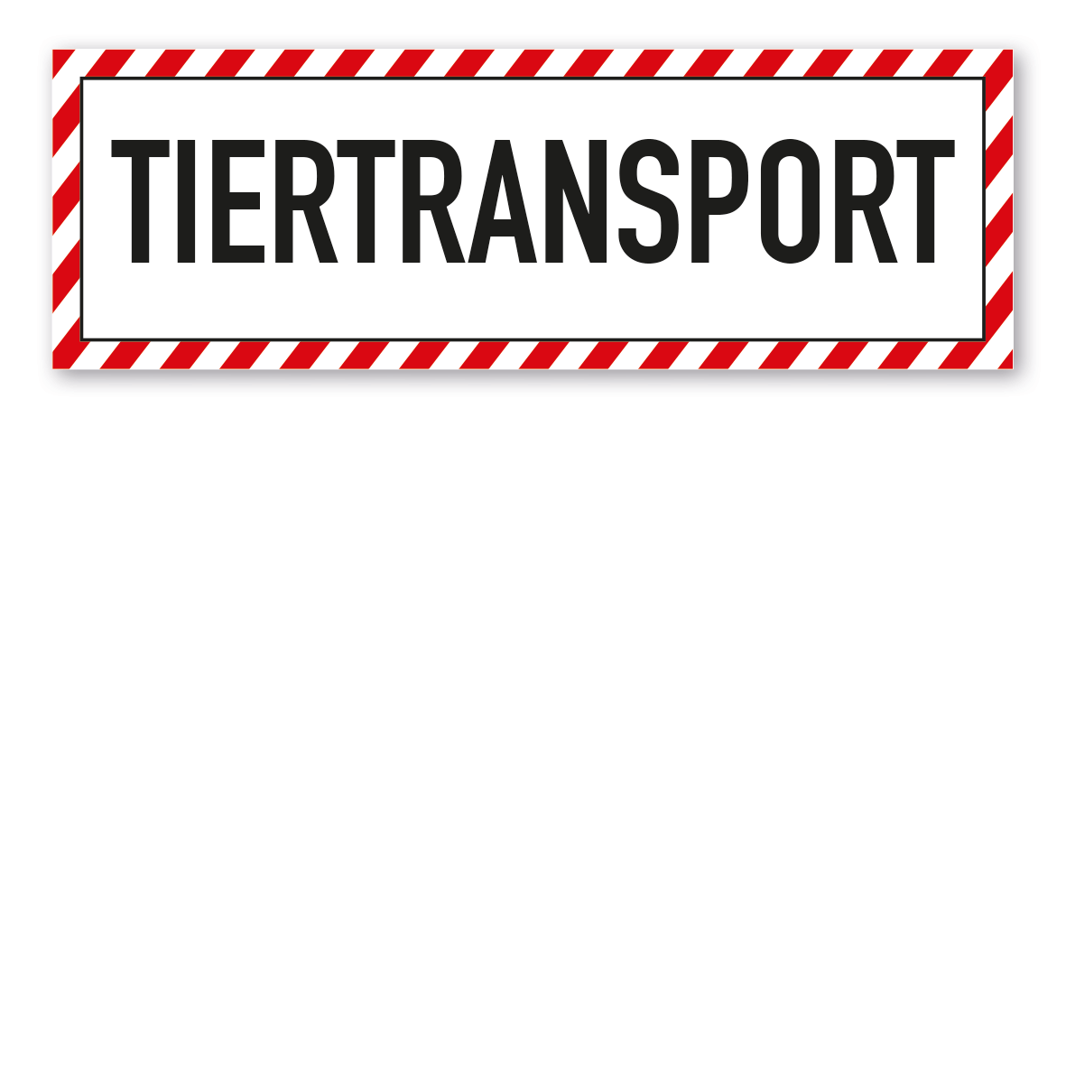 3 x Kunststoffschild "Tiertransport ACHTUNG!" neu original top ca 30x20 cm 