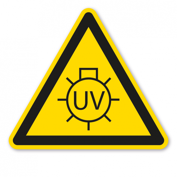 Warnzeichen Warnung vor UV-Strahlung