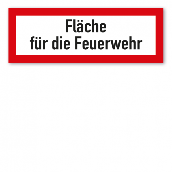 Brandschutzschild Fläche für die Feuerwehr