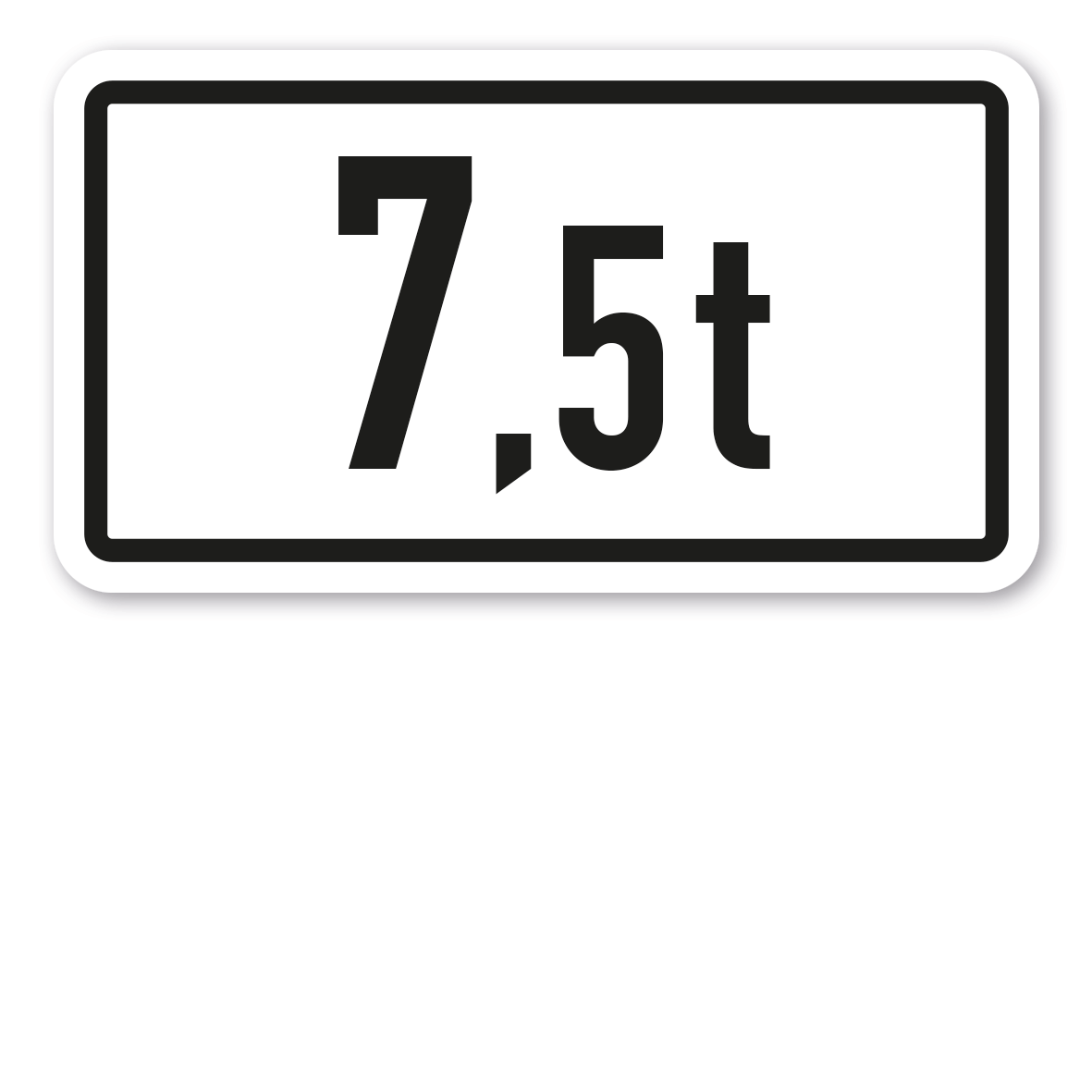 Parkplatz Schild mit Nummern oder Text nach Angabe  270 x 80 mm 