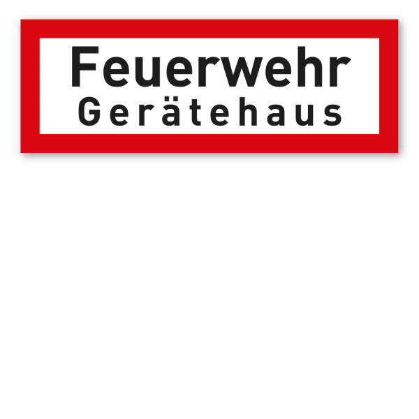 Brandschutzschild Feuerwehr Gerätehaus