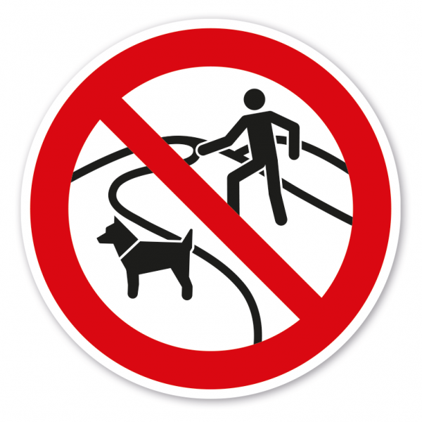 Verbotszeichen Dünen betreten und Hunde verboten