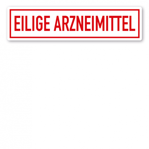 KFZ - Magnetschild Eilige Arzneimittel