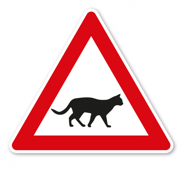 Verkehrsschild Achtung Katzen – VZ-PR 59