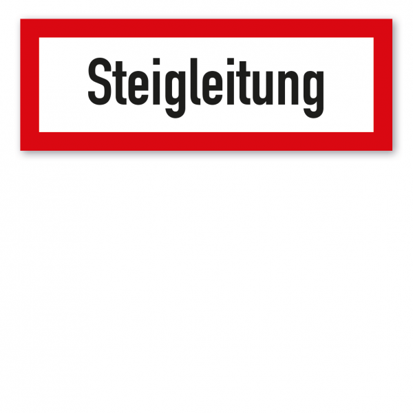 Brandschutzschild Steigleitung