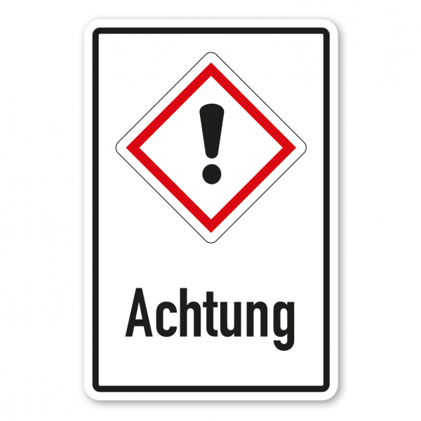 Gefahrgutschild Achtung - Ausrufezeichen - Kombi – GHS-07