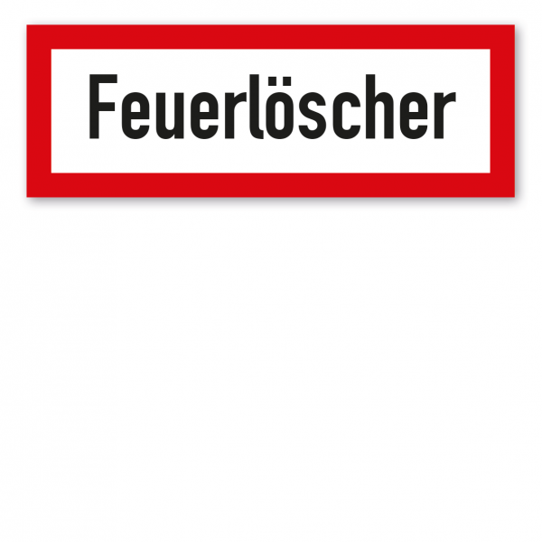 Brandschutzschild Feuerlöscher