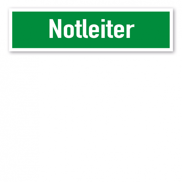 Fluchtwegschild Notleiter 400 x 105 mm