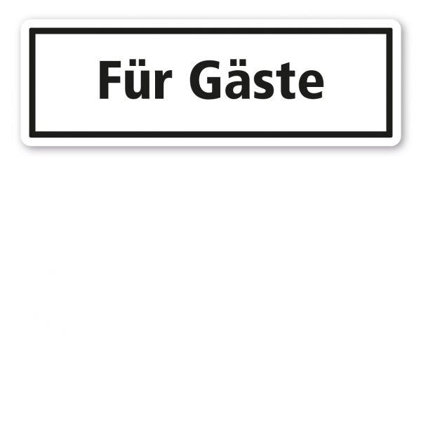 Textschild Für Gäste