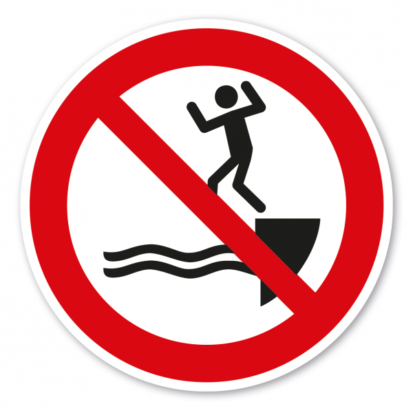 Verbotszeichen Ins Wasser springen verboten – ISO 20712-1 - WSP014