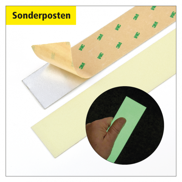 Sonderposten Nachleuchtende Bodenmarkierungsstreifen 3M - 800 x 50 mm, selbstklebend