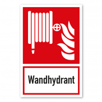 Brandschutzschild Wandhydrant - Kombi - ISO 7010 - F002-K-01 Brandschutzschild Wandhydrant - Kombi - ISO 7010 - F002-K-01