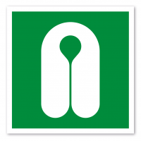 Rettungszeichen Rettungsweste - ISO 7010 - E0044 Rettungszeichen Rettungsweste - ISO 7010 - E0044