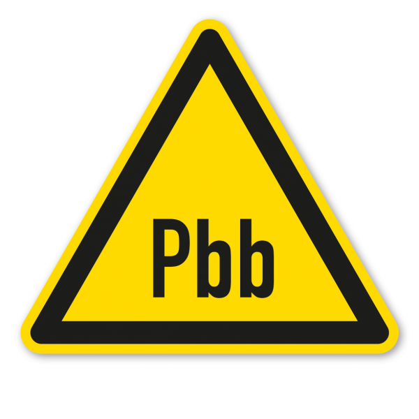 Warnzeichen Polybromierte Biphenyle - Pbb