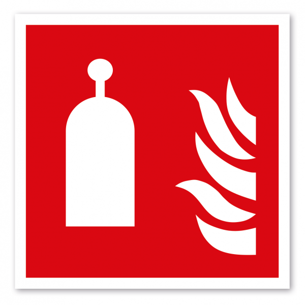 Brandschutzzeichen Fernauslöseschalter - Auslösestation für Raumschutz - ISO 7010 - F014