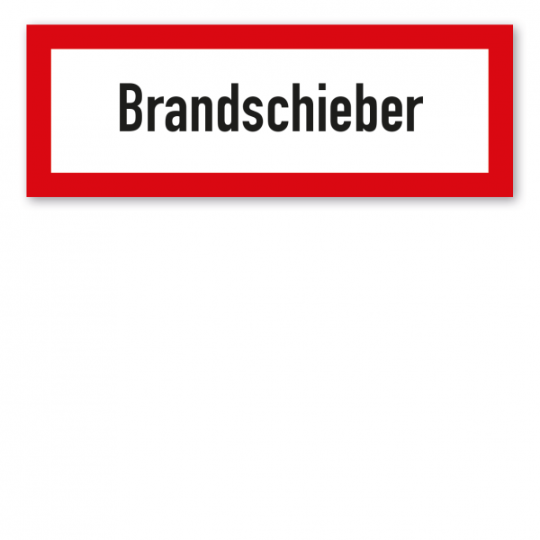 Brandschutzschild Brandschieber