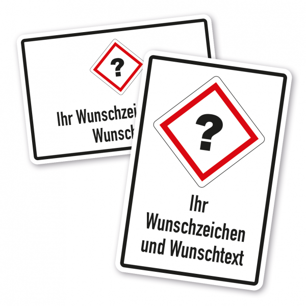 GHS-Schild individuell - Kombinationsschild