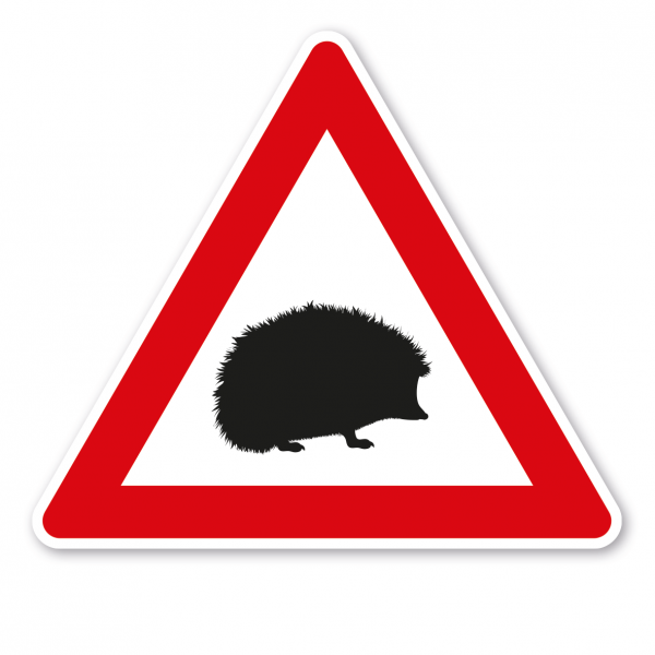 Verkehrsschild Achtung Igel – VZ-PR 58