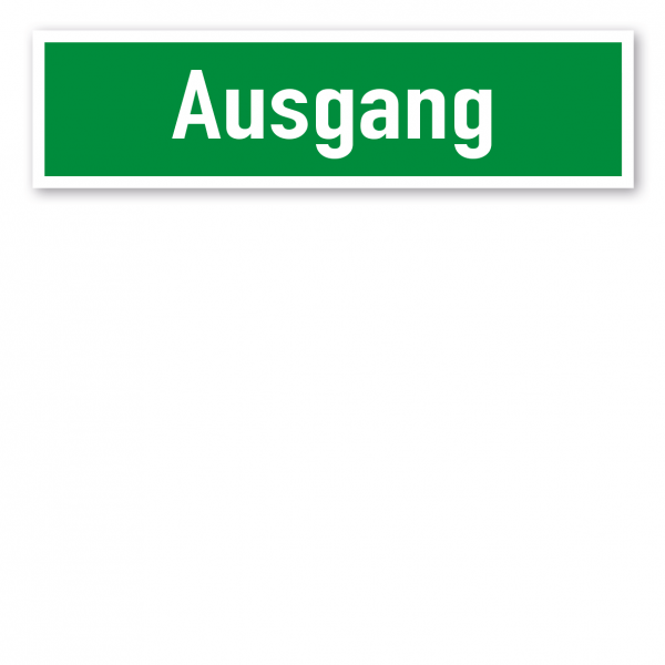 Fluchtwegschild Ausgang 400 x 105 mm