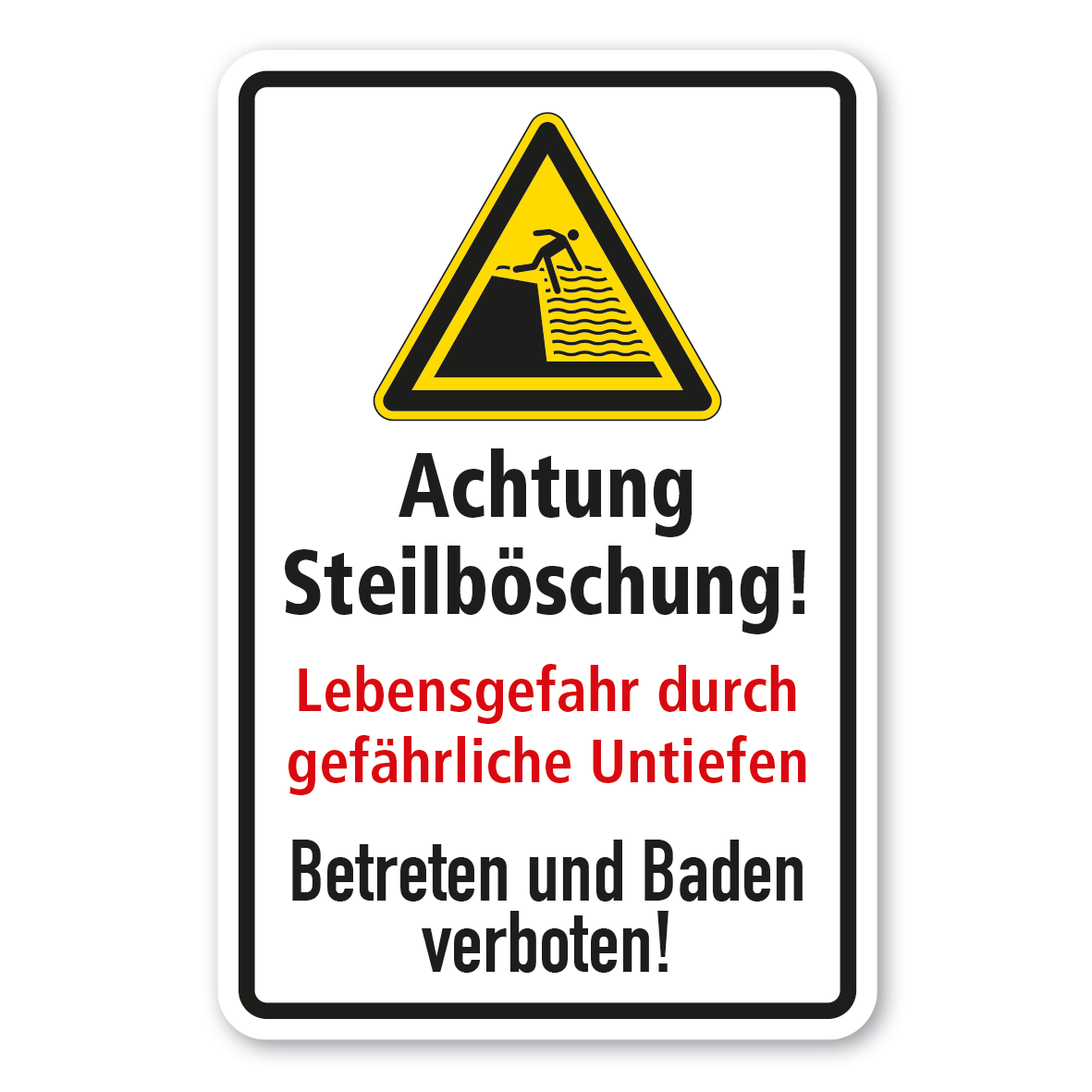 Achtung: Gefährlich steile Auffahrrampen