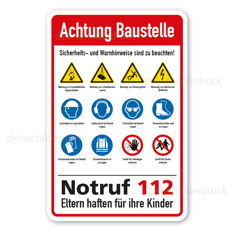 Schild Warnweste benutzen Gebotsschild Hinweisschild 200 x 200 mm - S, 7,89  €