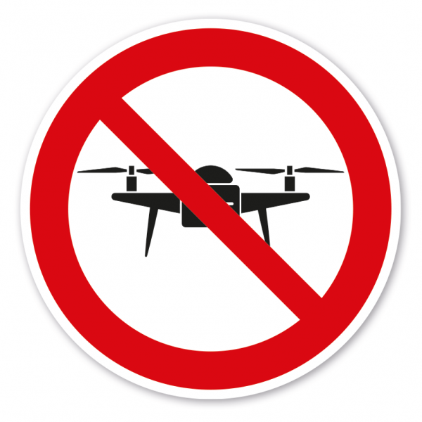 Verbotszeichen Drohnen verboten