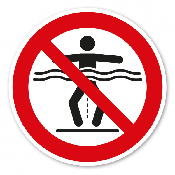 Verbotszeichen Ins Wasser urinieren verboten 02