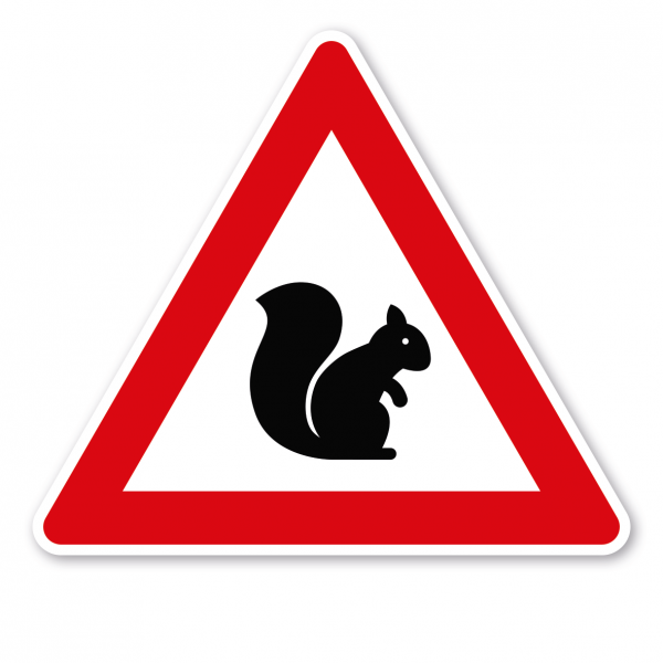 Verkehrsschild Achtung Eichhörnchen – VZ-PR 01