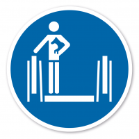 Gebotszeichen Hunde müssen getragen werden Gebotszeichen Hunde müssen getragen werden