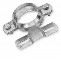 Rohrschelle 120/140 mm Länge (70 mm Lochung) zur Schilderbefestigung Rohrschelle 120/140 mm Länge (70 mm Lochung) zur Schilderbefestigung
