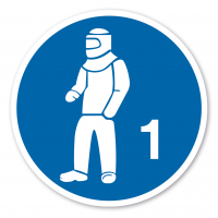 Gebotszeichen Schutzkleidung tragen 1 Gebotszeichen Schutzkleidung tragen 1