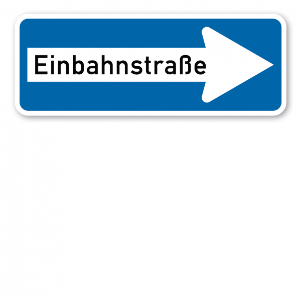 Verkehrsschild Einbahnstraße rechtsweisend – VZ 220-20
