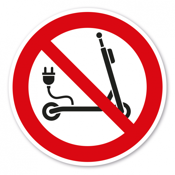 Verbotszeichen E-Roller / E-Scooter verboten