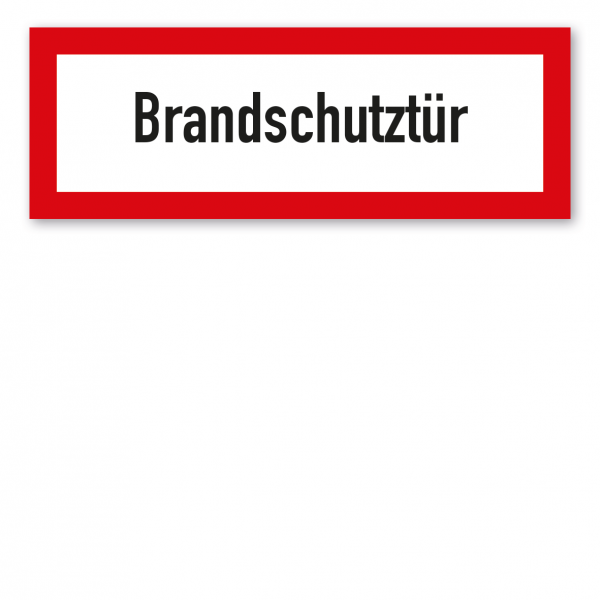 Brandschutzschild Brandschutztür