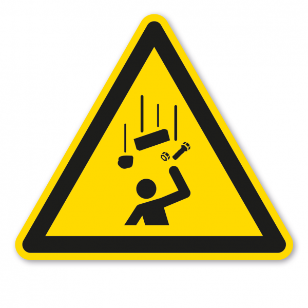 Warnzeichen Warnung vor herabfallenden Gegenständen – ISO 7010 - W035