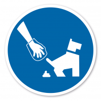 Gebotszeichen Hundekot entfernen Gebotszeichen Hundekot entfernen