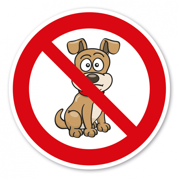 Verbotszeichen Für Hunde verboten
