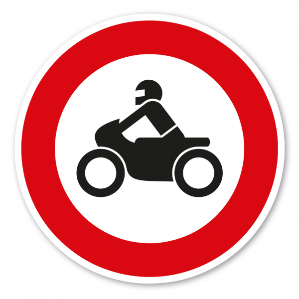 Verkehrsschild Verbot für Krafträder (Motorräder) – VZ 255