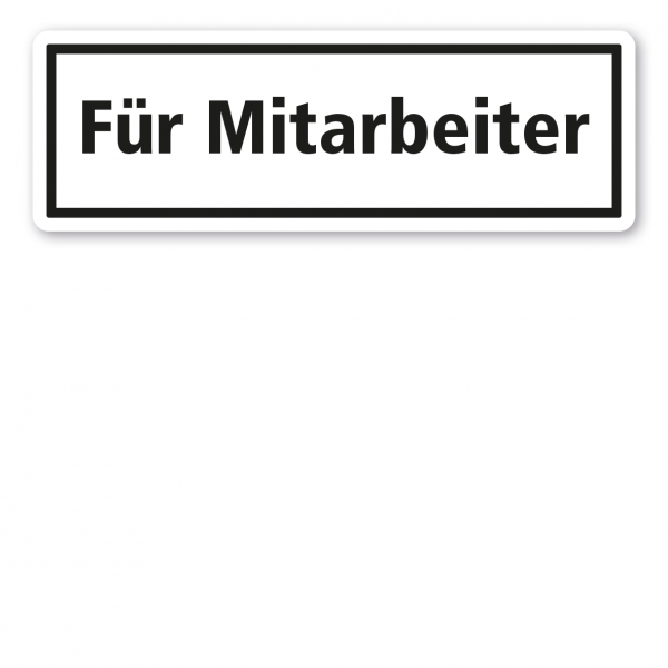 Textschild Für Mitarbeiter