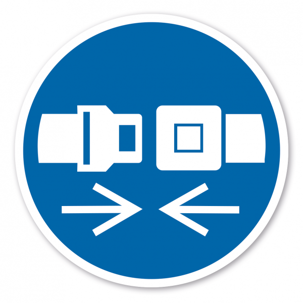 Gebotszeichen Rückhaltesystem benutzen – ISO 7010 - M020