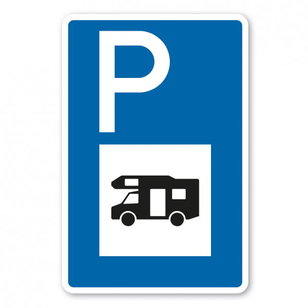 Parkplatzschild Wohnmobile – mit großem Piktogramm - Verkehrsschild