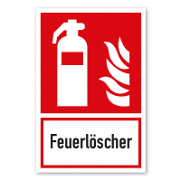 Brandschutzschild Feuerlöscher - Kombi - ISO 7010 - F001-K-01 Brandschutzschild Feuerlöscher - Kombi - ISO 7010 - F001-K-01