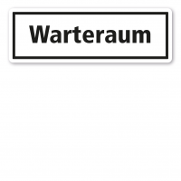 Vorschau: Textschild Warteraum Vorschau: Textschild Warteraum