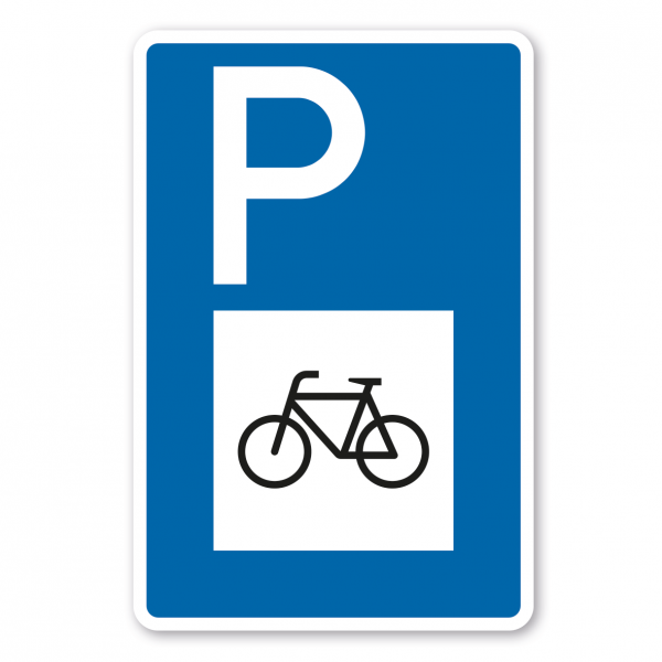 Parkplatzschild Fahrrad – mit großem Piktogramm - Verkehrsschild