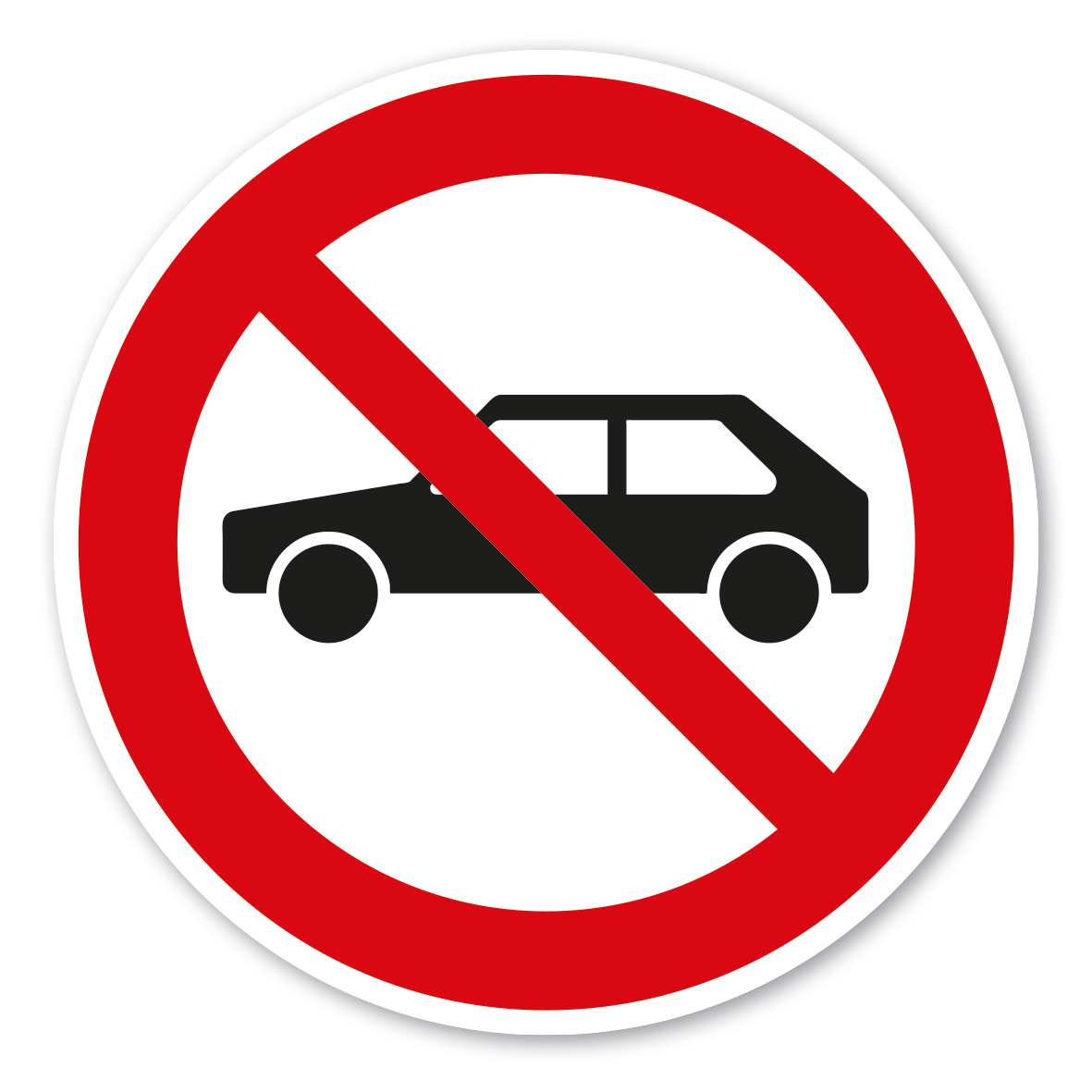 Verbotszeichen Für Autos verboten | ONK Shop