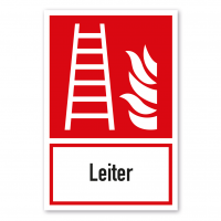 Brandschutzschild Feuerleiter - Kombi - ISO 7010 - F003-K-01 Brandschutzschild Feuerleiter - Kombi - ISO 7010 - F003-K-01