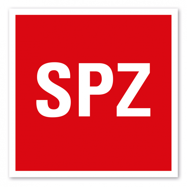 Brandschutzzeichen SPZ Sprinklerzentrale