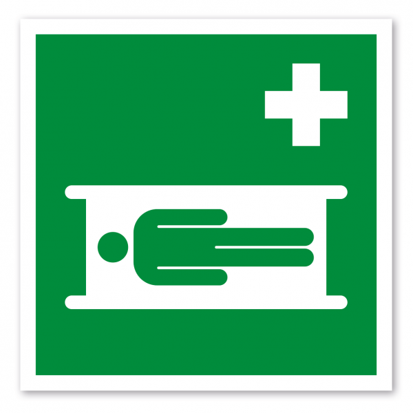 Rettungszeichen Krankentrage - ISO 7010 - E0013