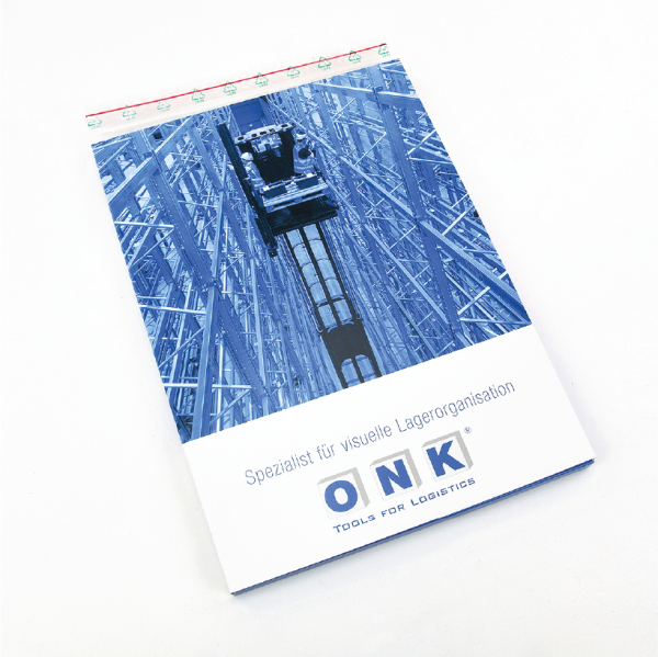 ONK Informationsmappe mit Katalog, Flyer und Musterartikeln